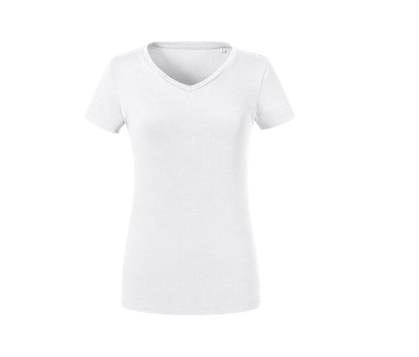 Bio-T-Shirt von Frauen mit V-Ausschnitt