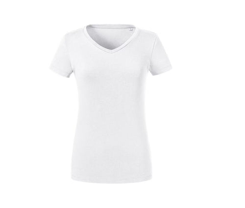 Bio-T-Shirt von Frauen mit V-Ausschnitt