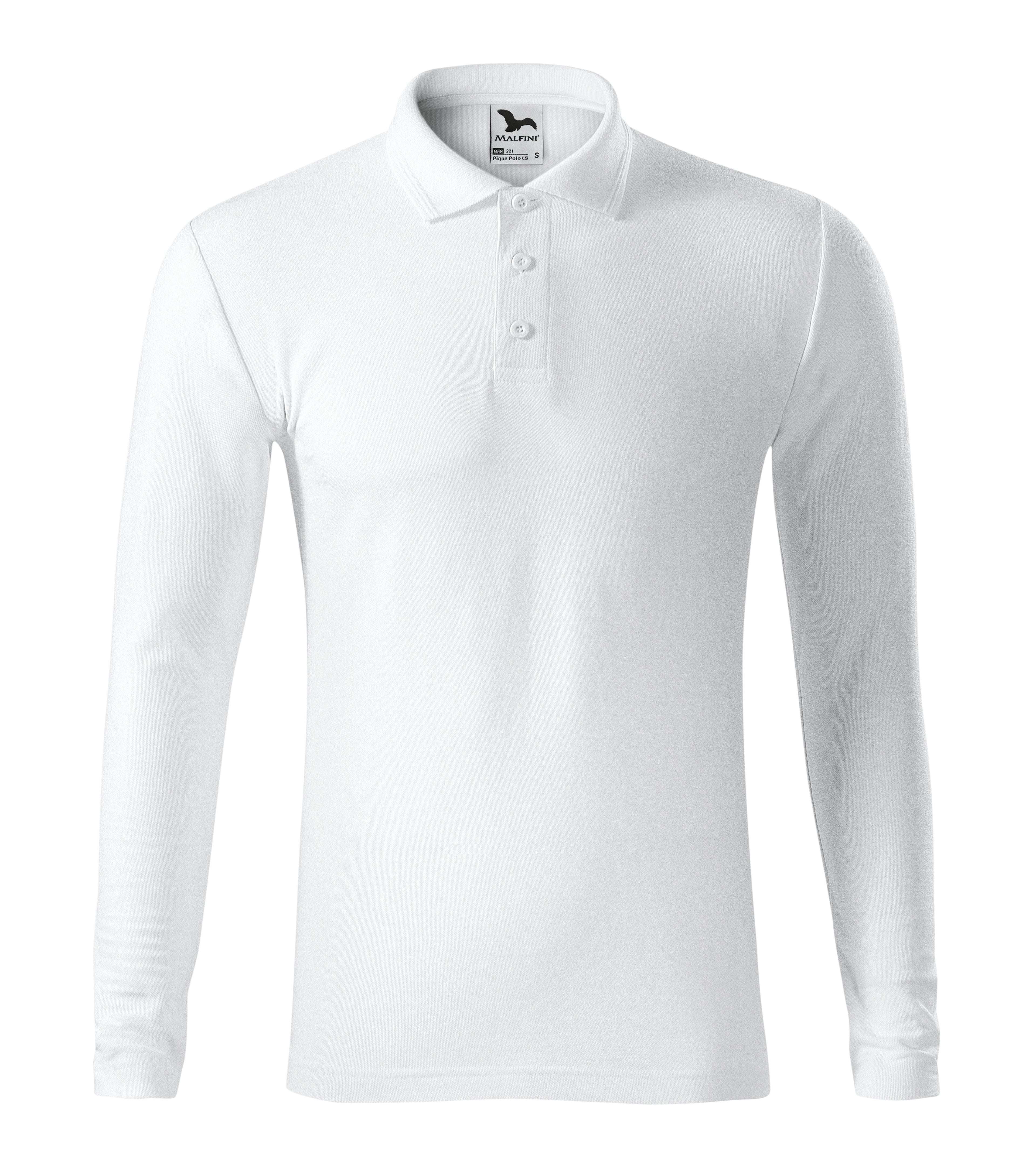 Premium Herren Langarm-Poloshirt – individuell personalisierbar