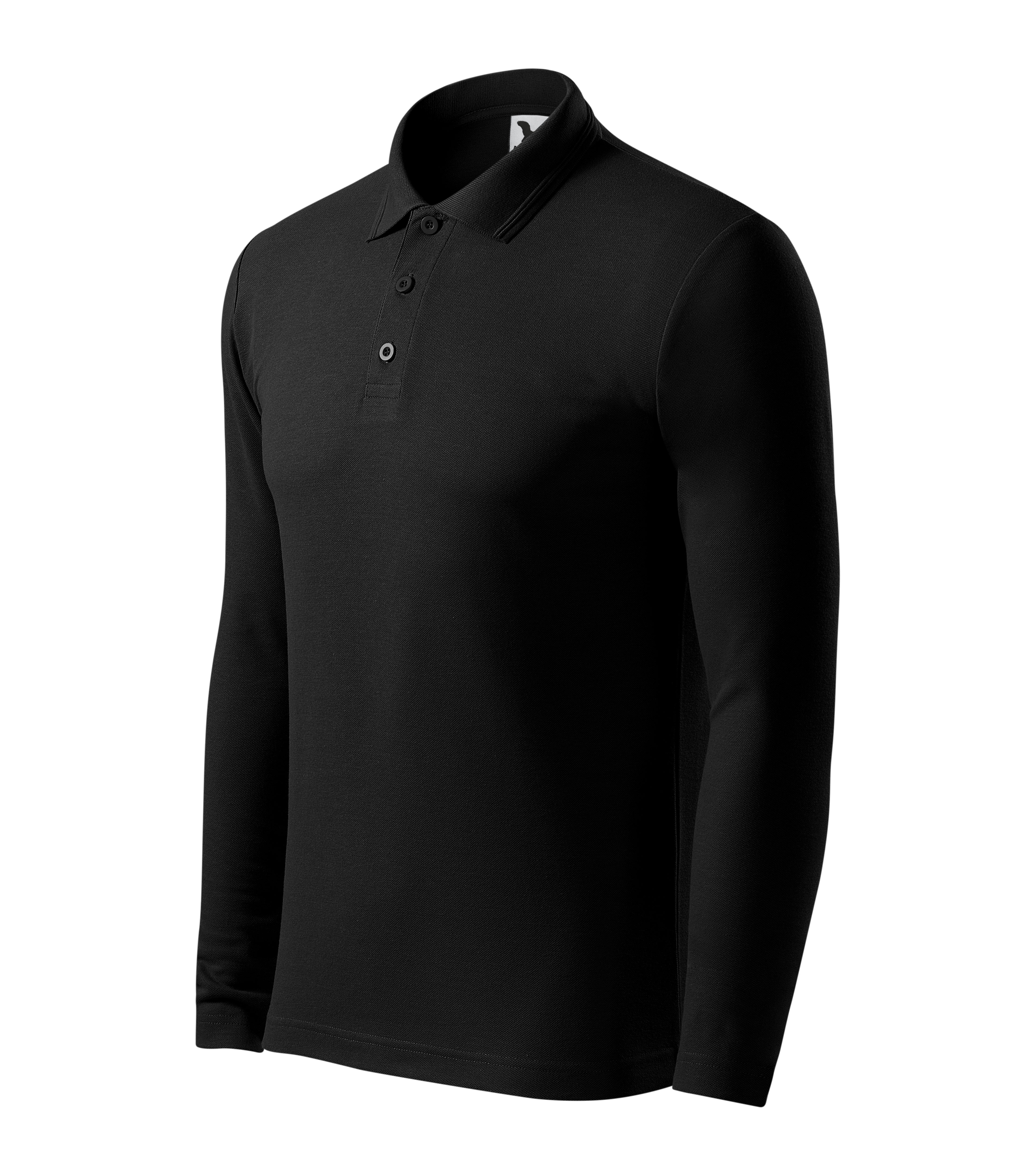 Premium Herren Langarm-Poloshirt – individuell personalisierbar
