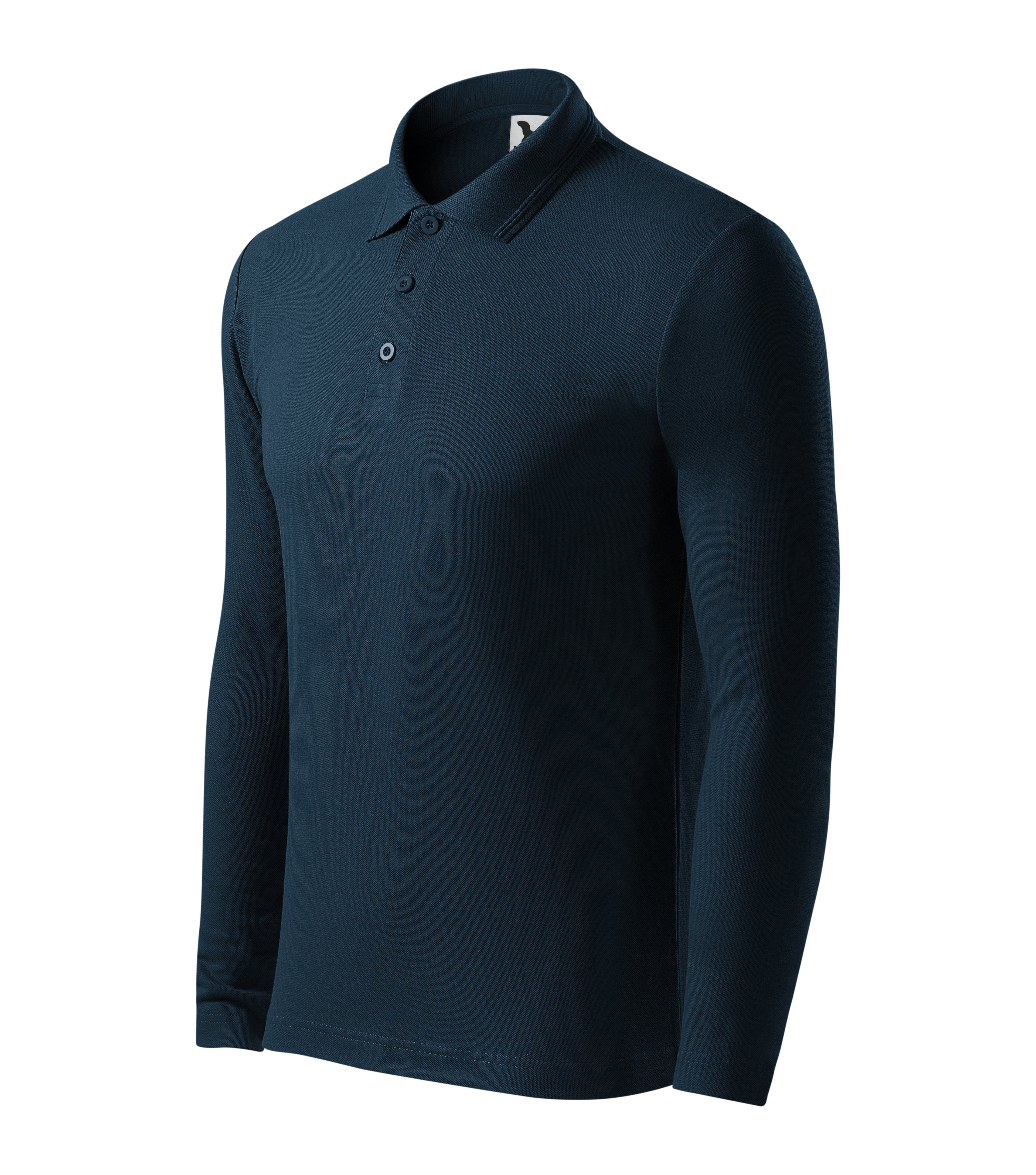 Premium Herren Langarm-Poloshirt – individuell personalisierbar