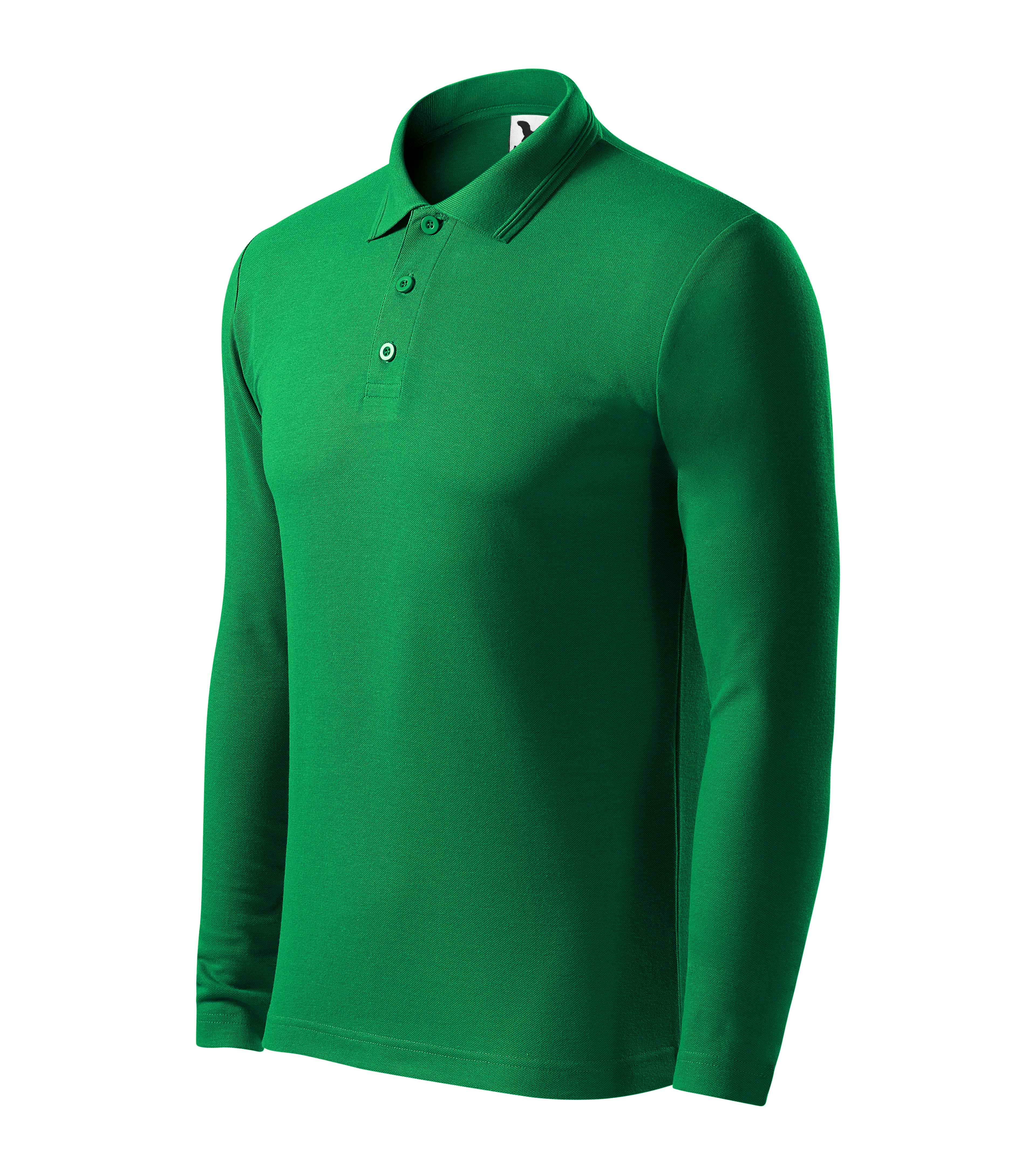 Premium Herren Langarm-Poloshirt – individuell personalisierbar