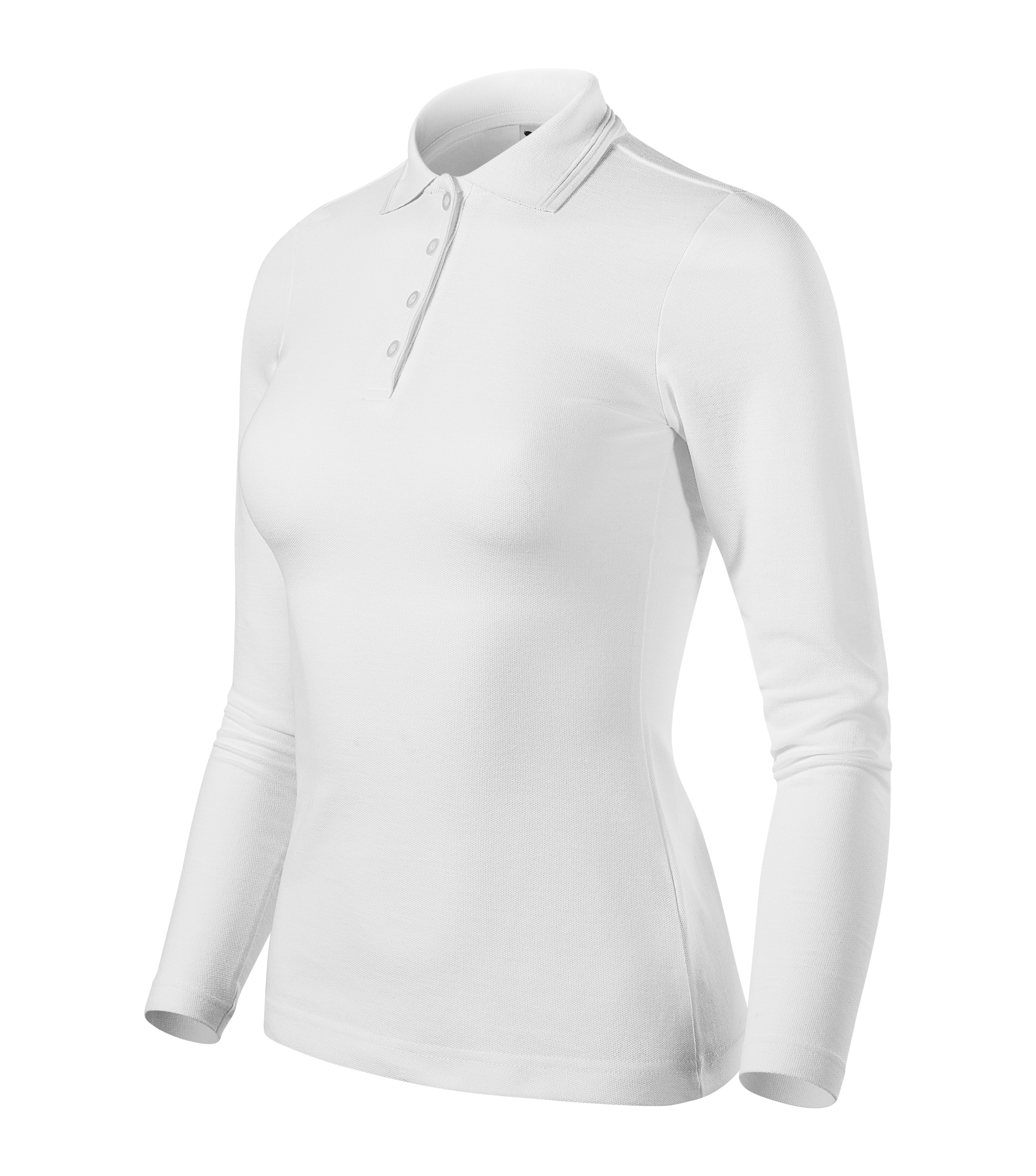 Elegantes Damen-Langarm-Poloshirt – individuell personalisierbar