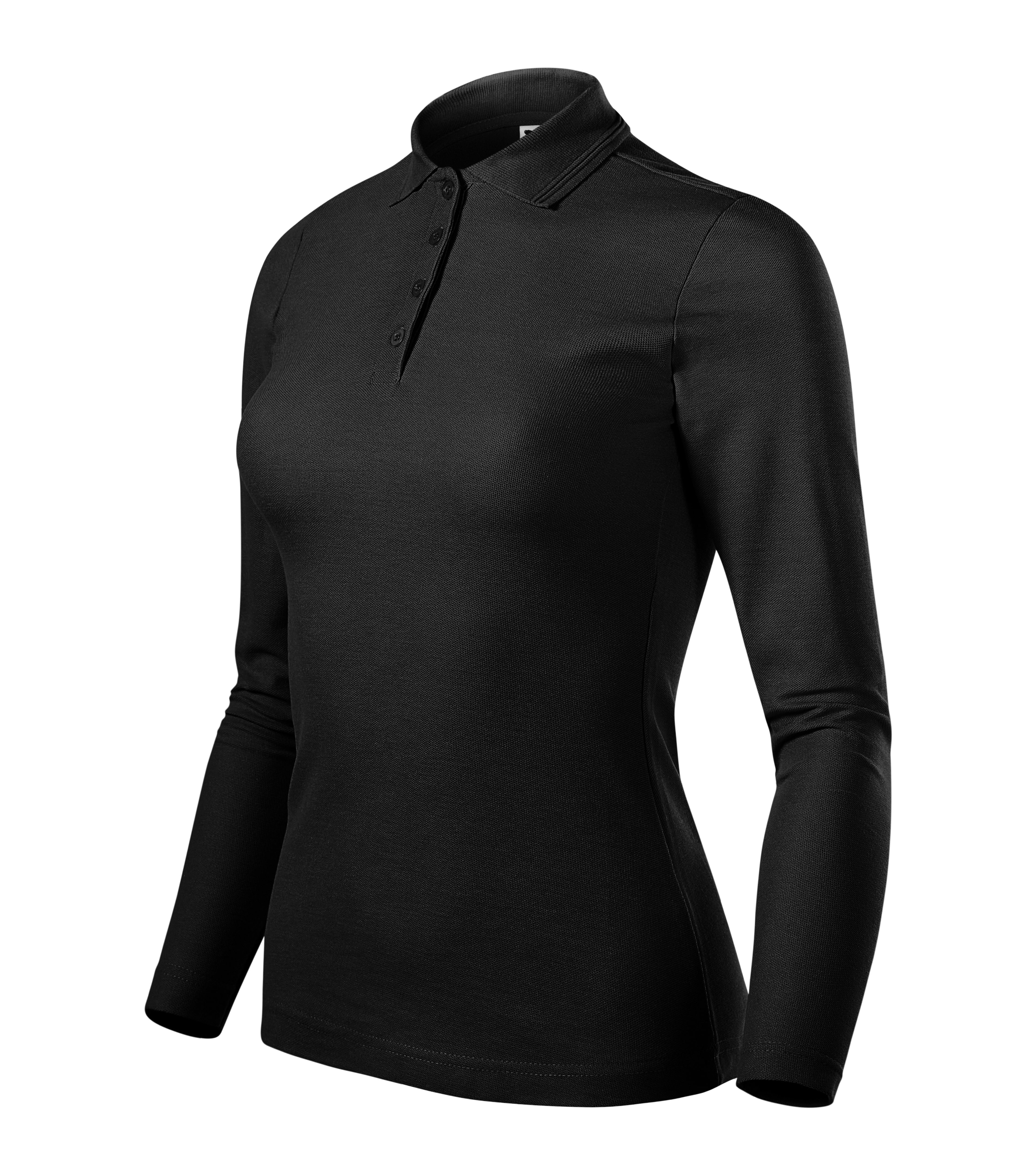 Elegantes Damen-Langarm-Poloshirt – individuell personalisierbar