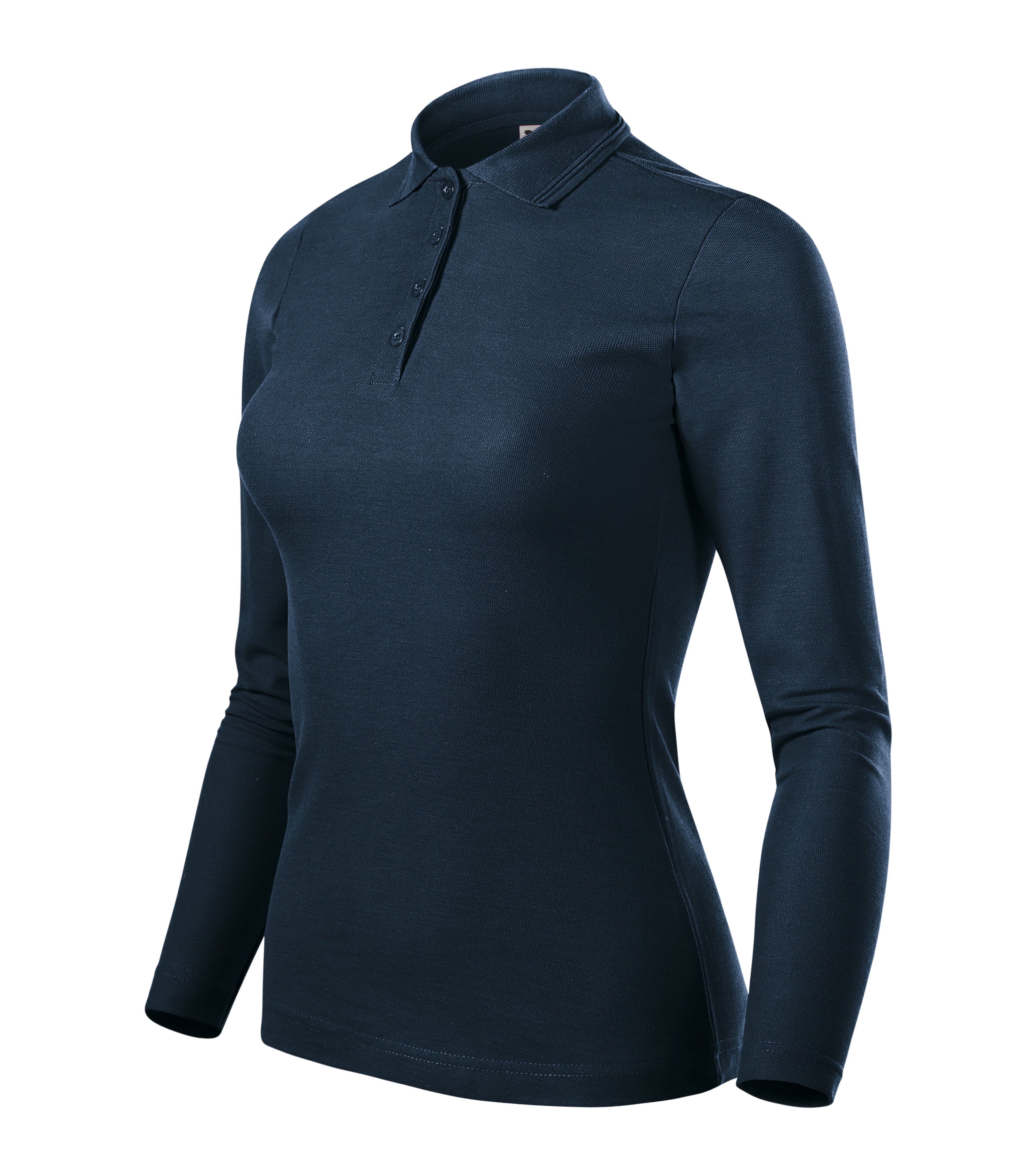 Elegantes Damen-Langarm-Poloshirt – individuell personalisierbar