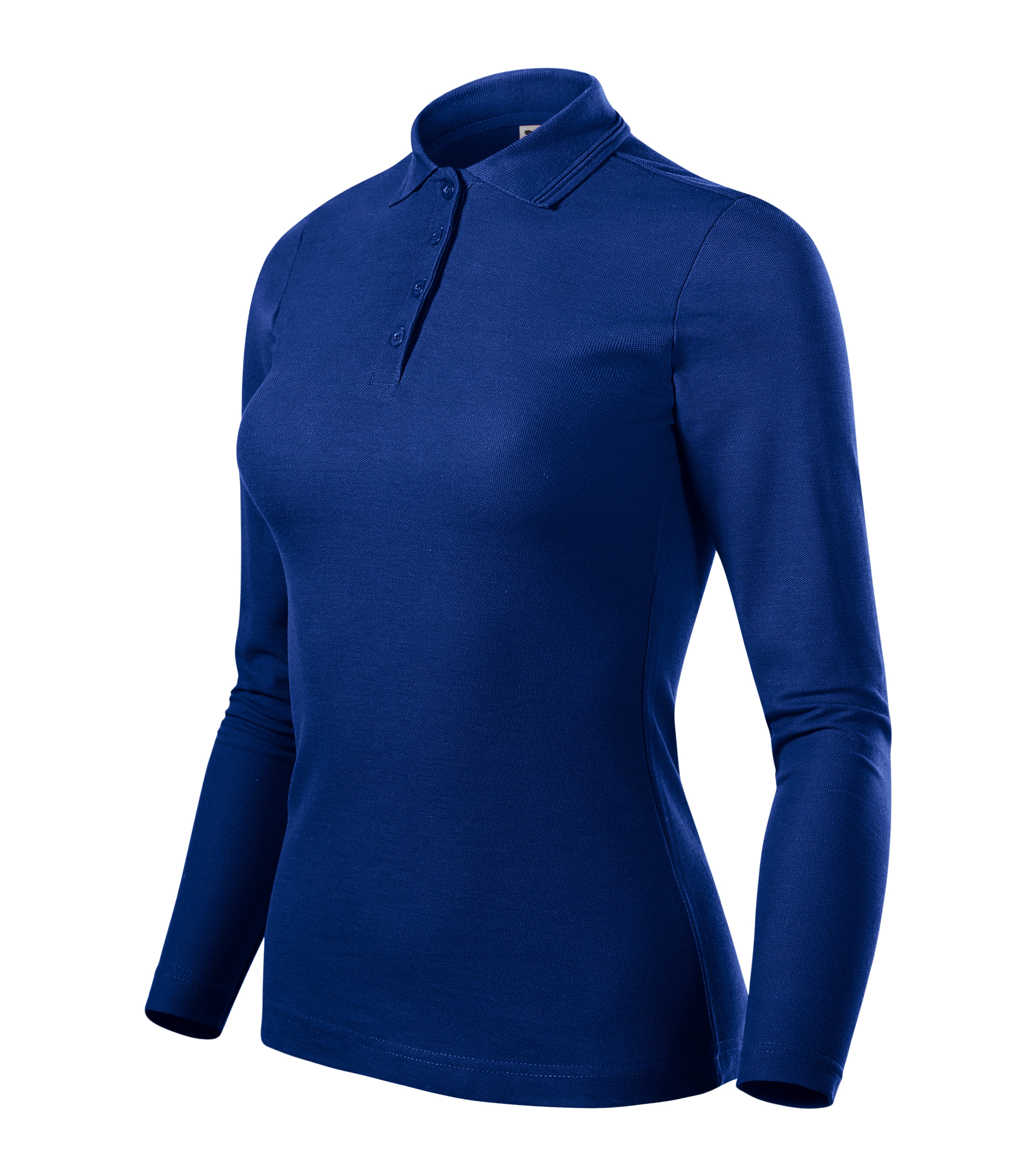 Elegantes Damen-Langarm-Poloshirt – individuell personalisierbar