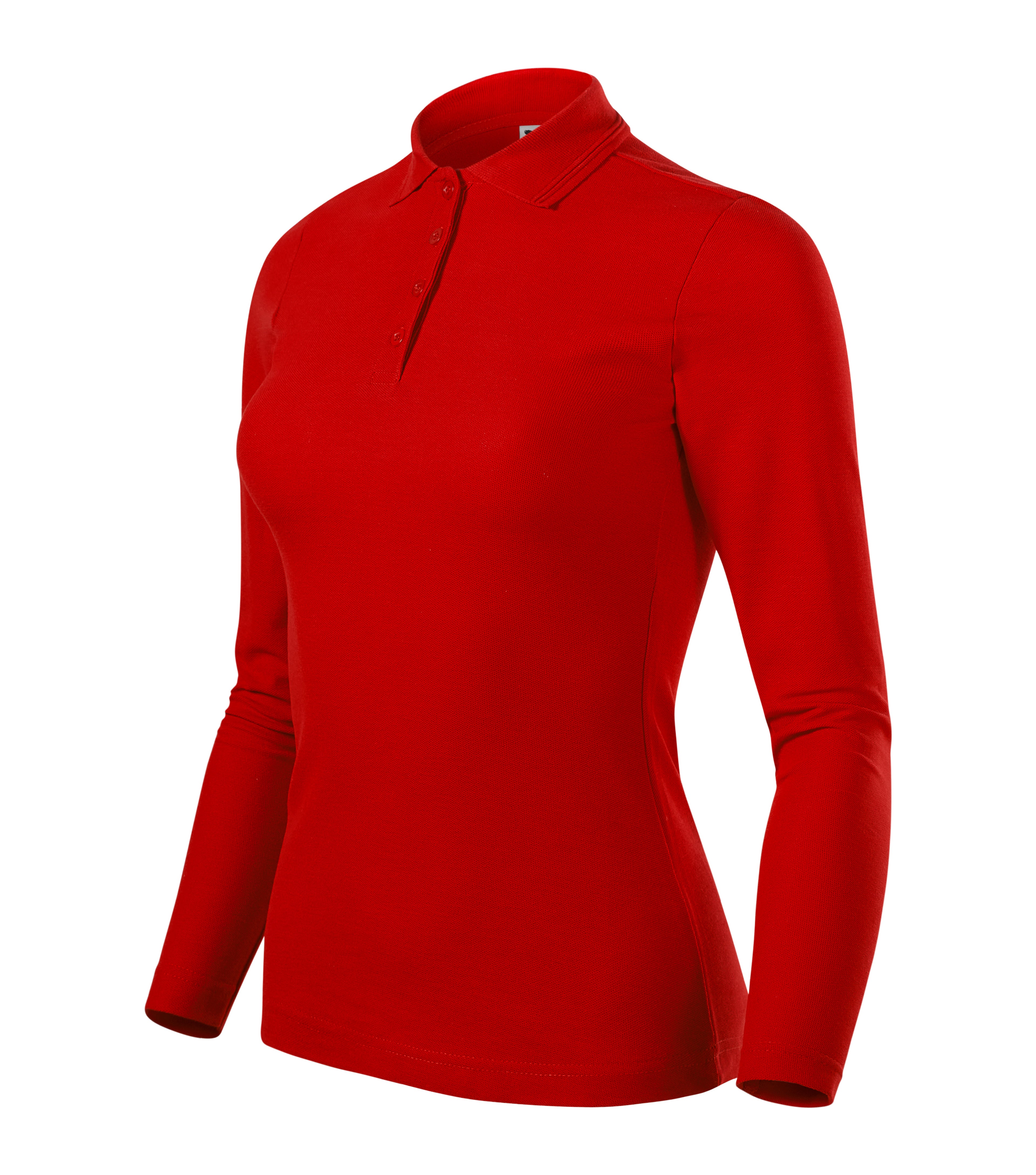 Elegantes Damen-Langarm-Poloshirt – individuell personalisierbar