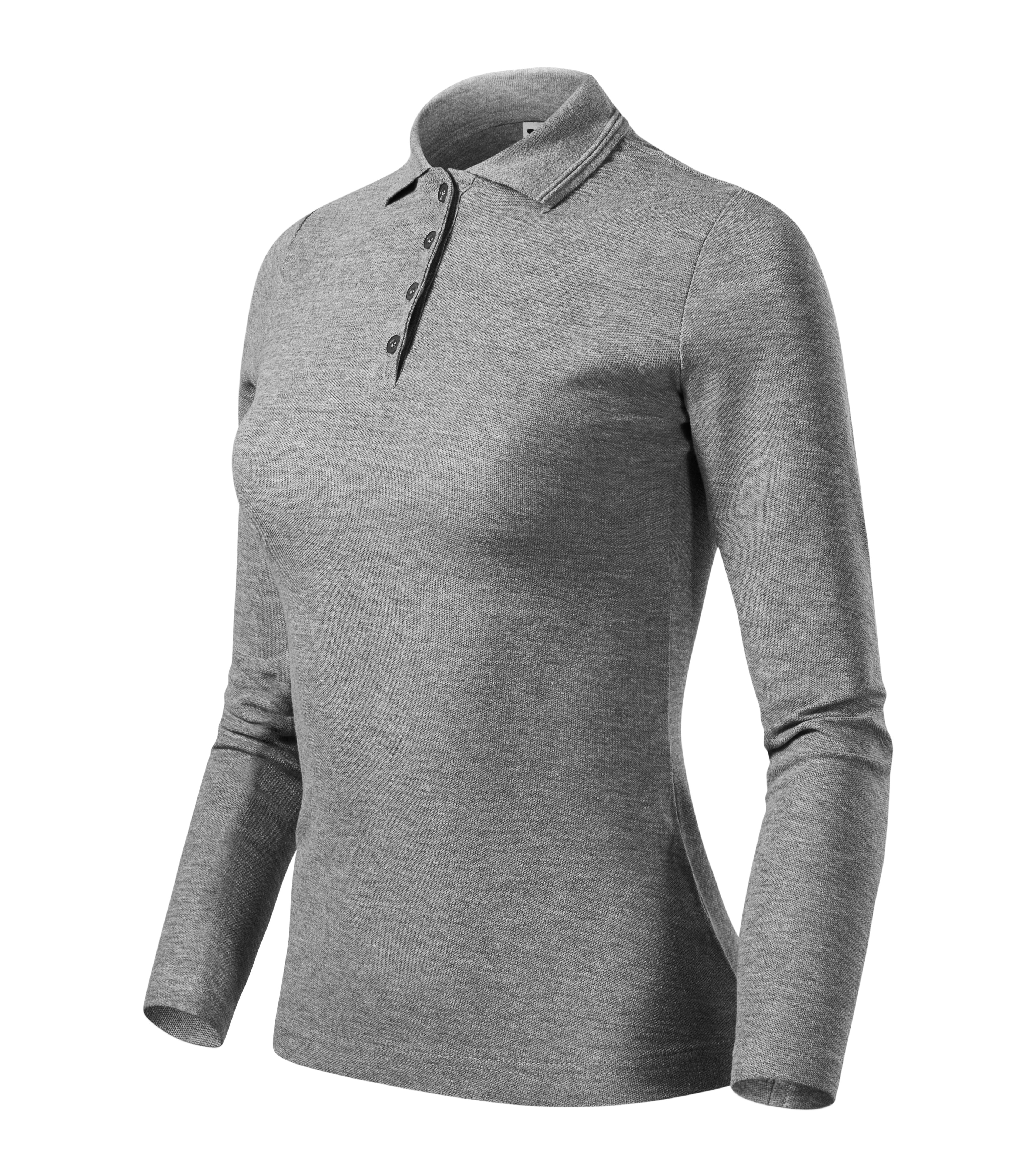 Elegantes Damen-Langarm-Poloshirt – individuell personalisierbar