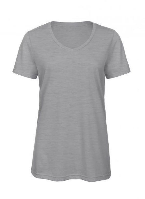 Damen-Tri-Blend V-Ausck T-Shirt
