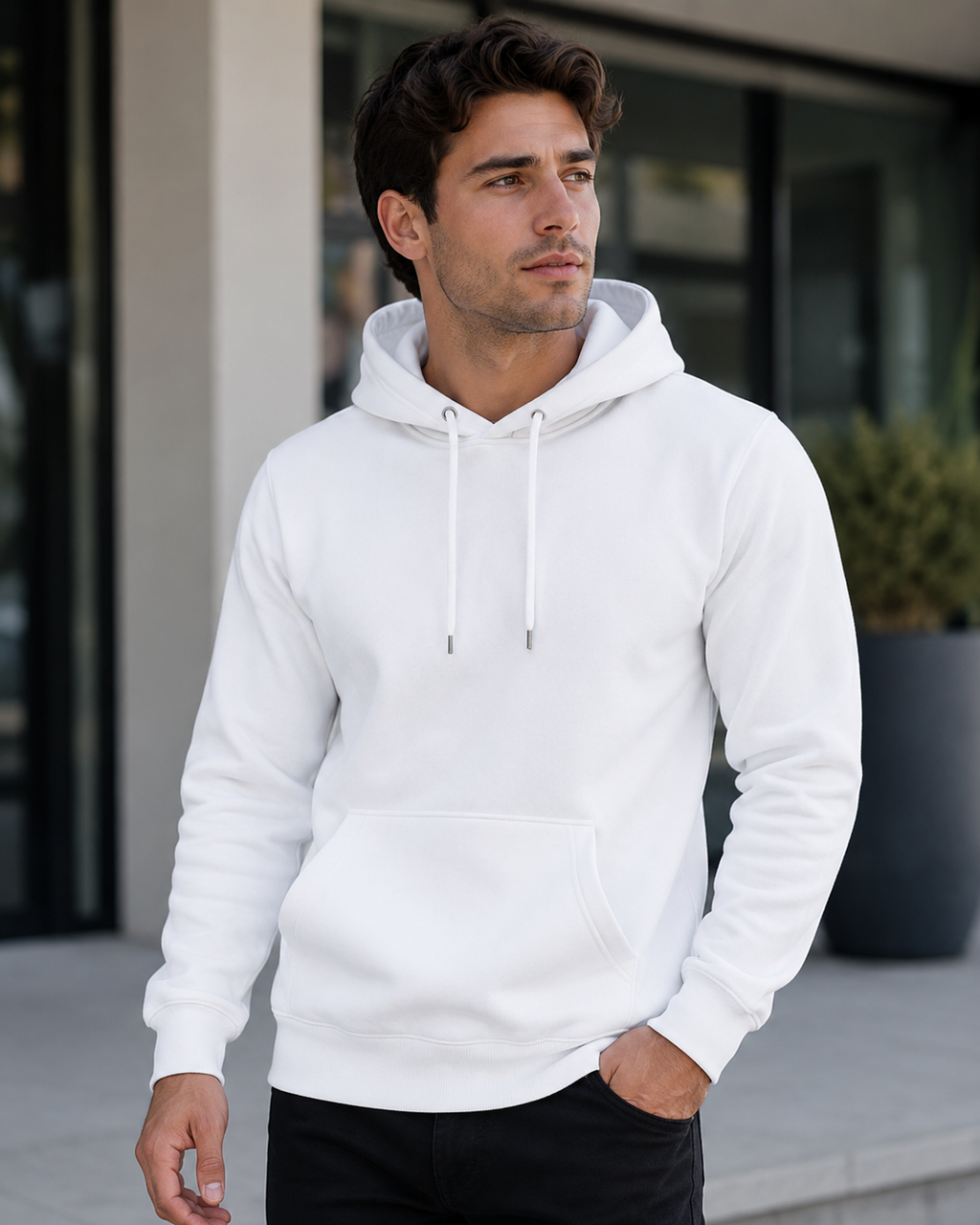 Personalisierter Herren Hoodie mit Foto, Text oder KI-Design