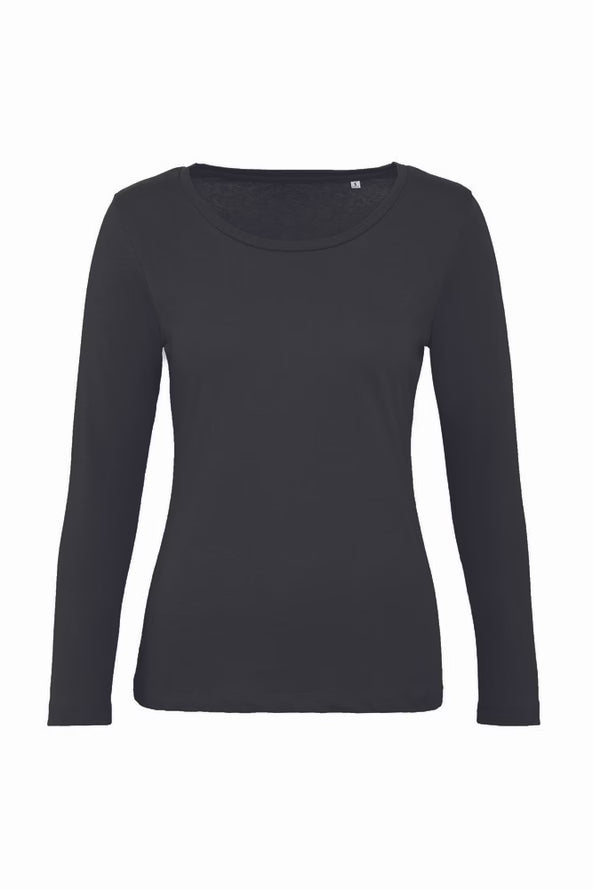 Damen Langarm T-Shirt 100% Bio-Baumwolle
