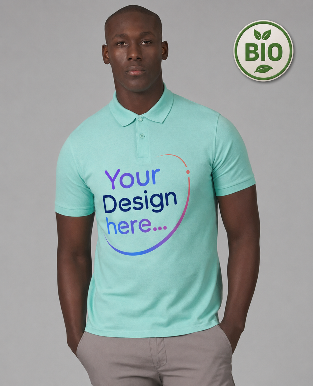 100% Bio-Poloshirt für Herren